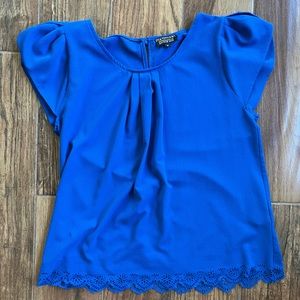 Bright Blue Blouse